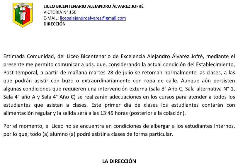 Comunicado